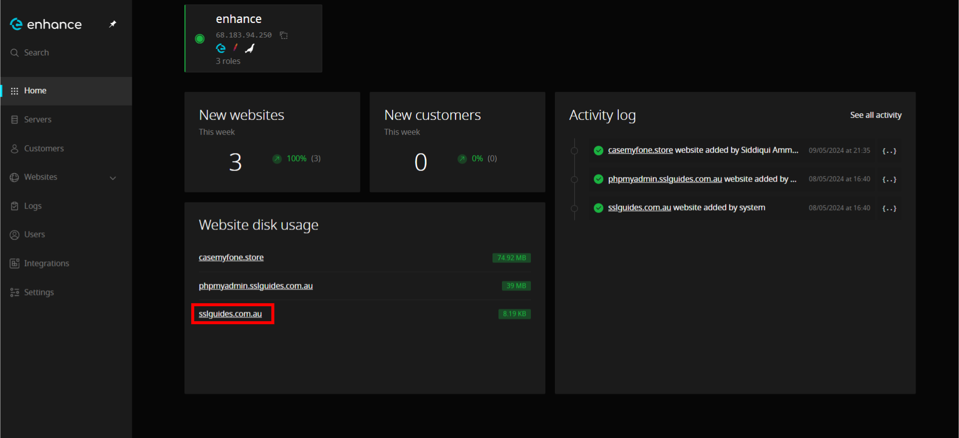 enhance control panel nulled