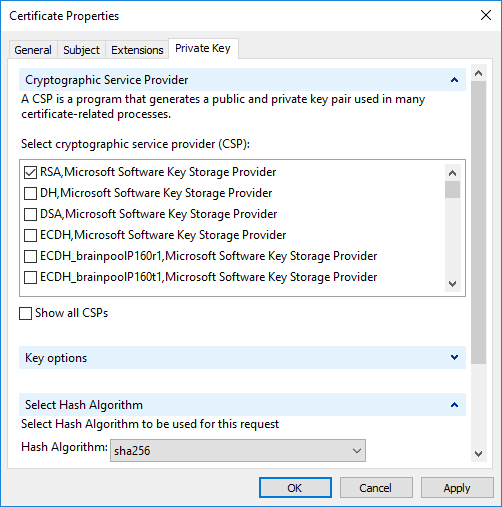 microsoft crypto machine keys