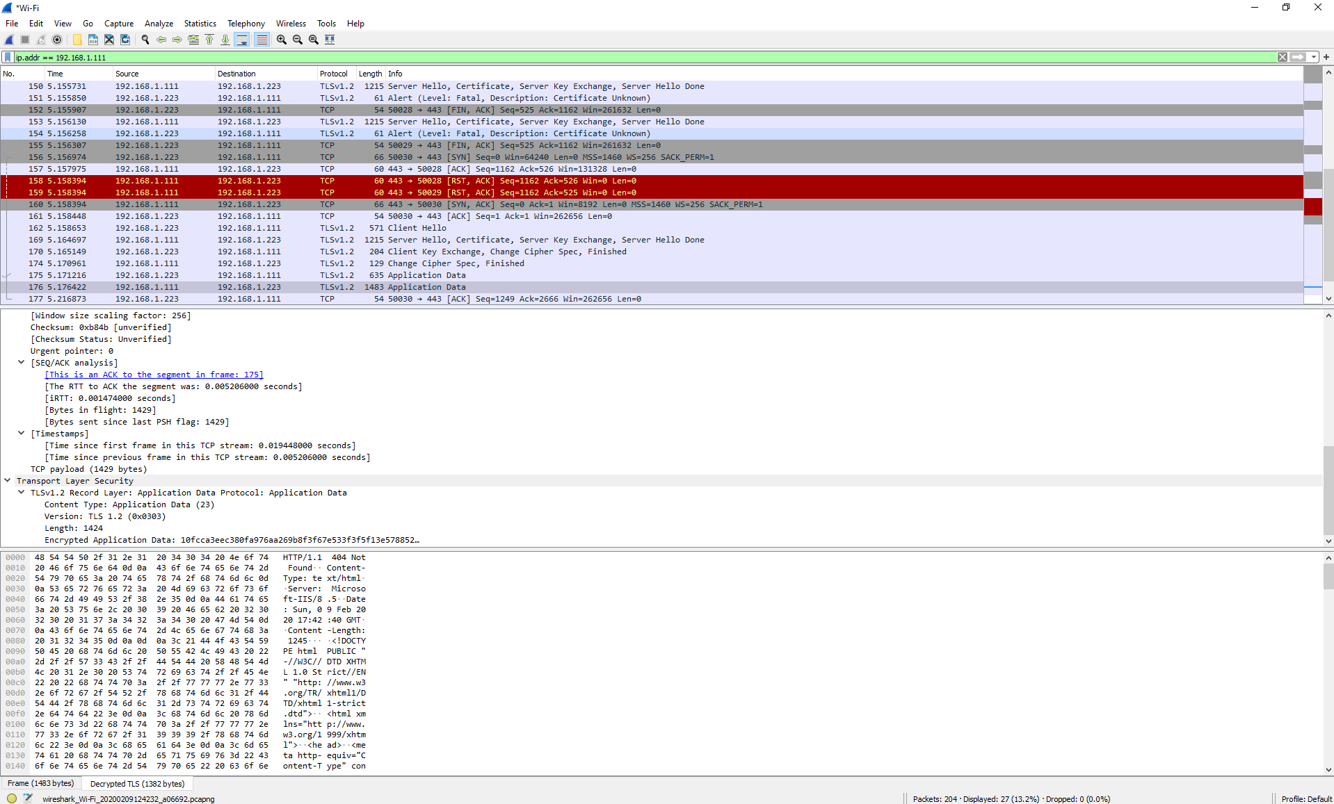 wireshark protocol filter tls