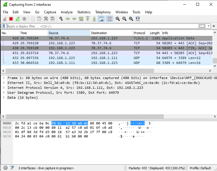 wireshark remote capture