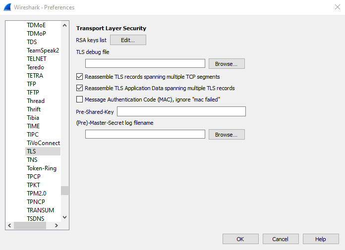 wireshark tls 1.2 decrypt