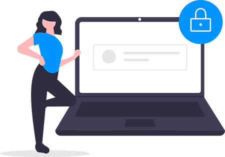 Secure Website on Laptop